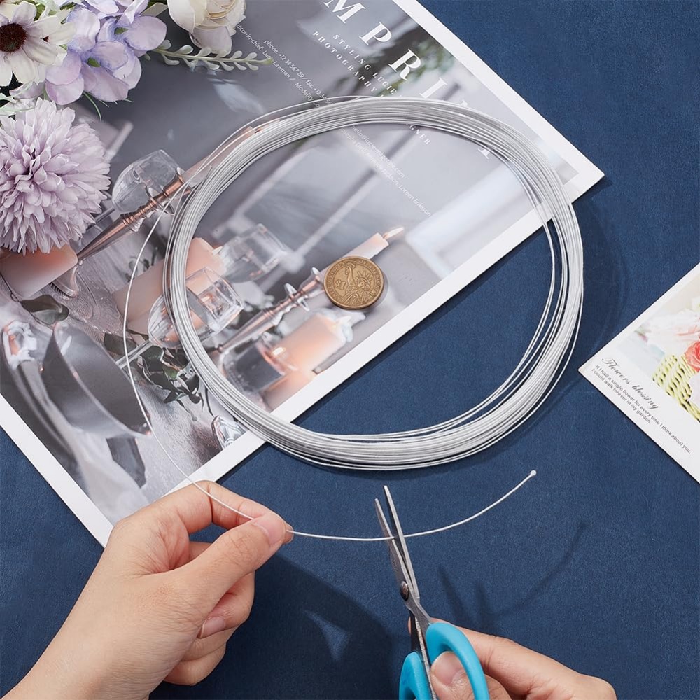 21.8 Yards White Floral Wires  - Wire Stem Florist 리뷰 및 가격