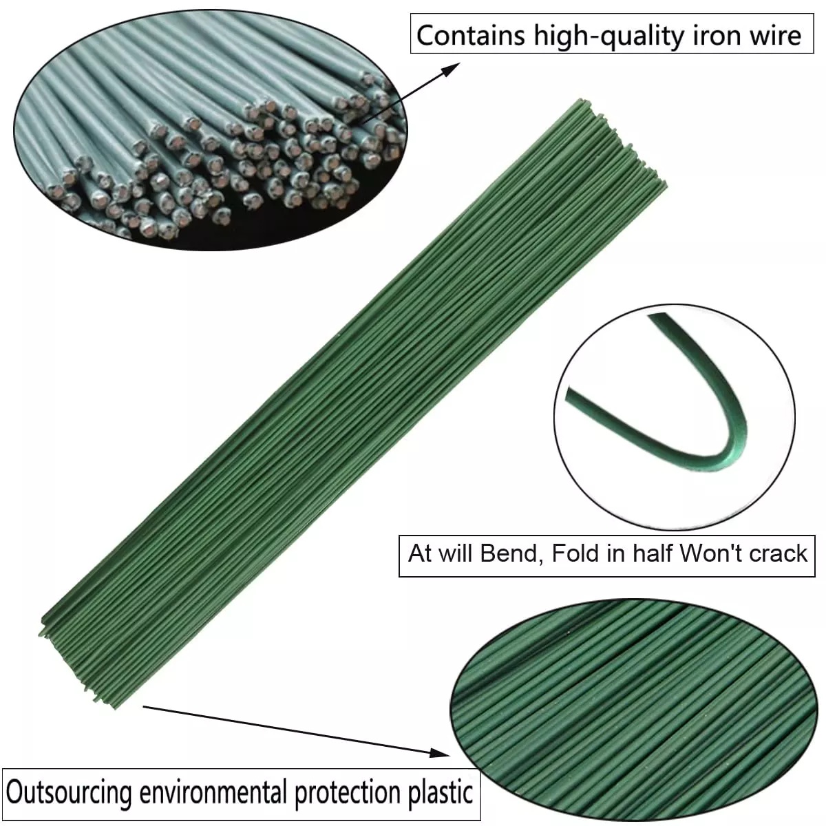 50Pcs 2mm Green Floral Wire St - Wire Stem Florist 리뷰 및 가격