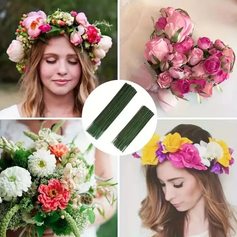 100 Pieces Floral Stem,Artific - Wire Stem Florist 리뷰 및 가격