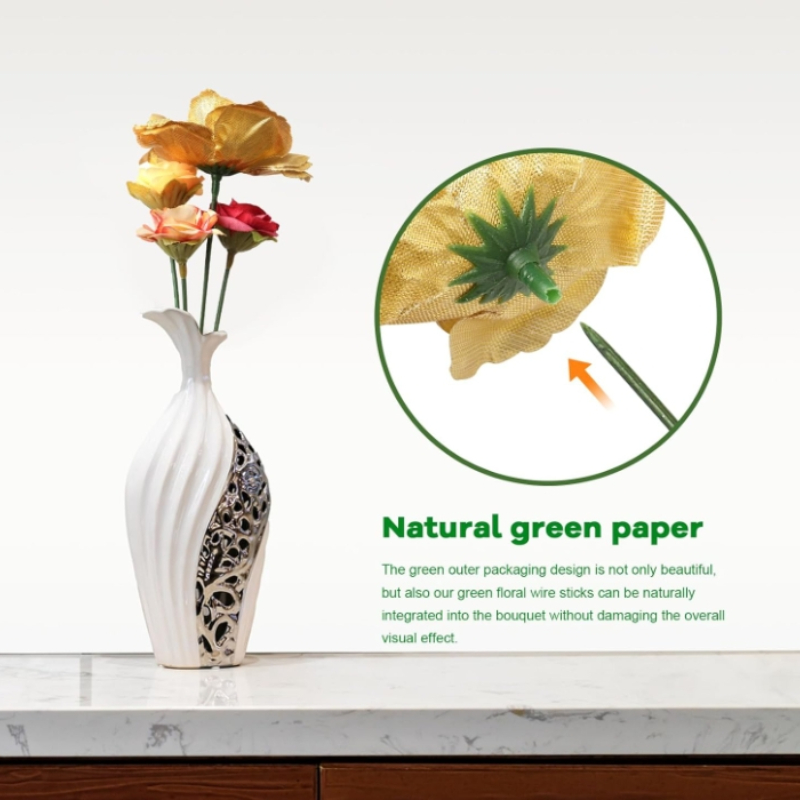 100 Pieces Floral Stem,Artific - Wire Stem Florist 리뷰 및 가격