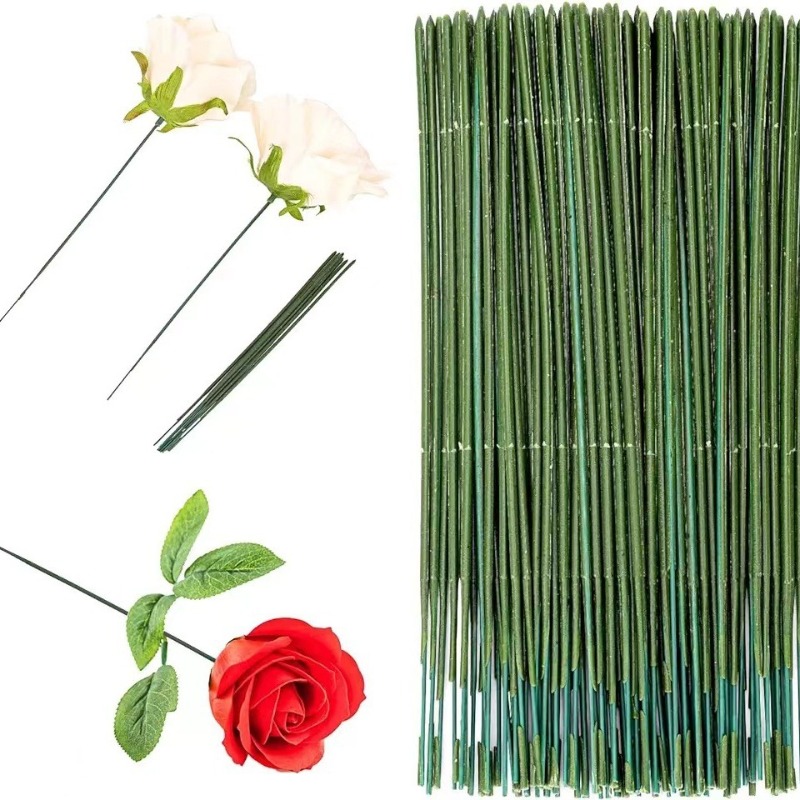 100 Pieces Floral Stem,Artific - Wire Stem Florist 리뷰 및 가격