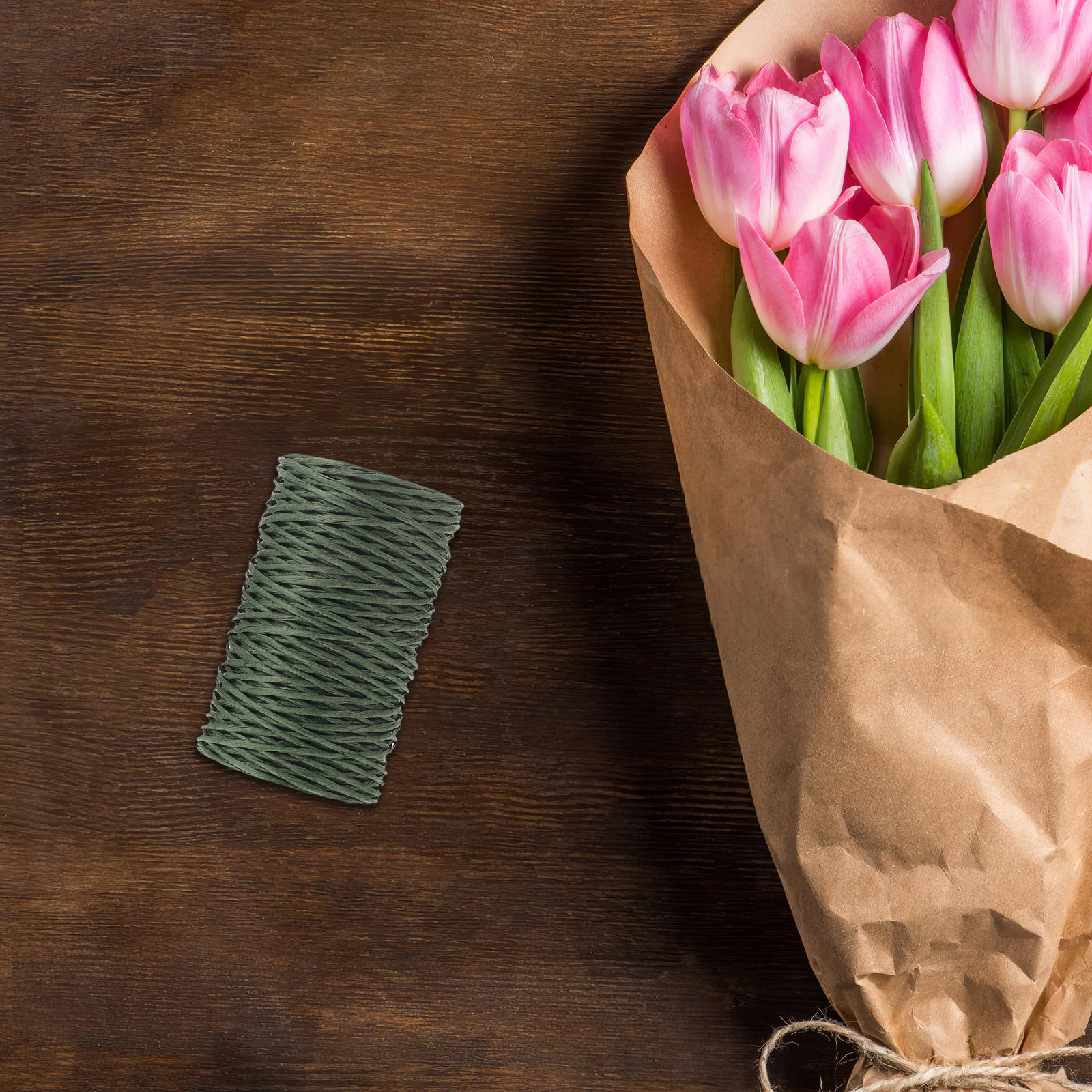 2 Rolls Paper Covered Florist  - Wire Stem Florist 리뷰 및 가격