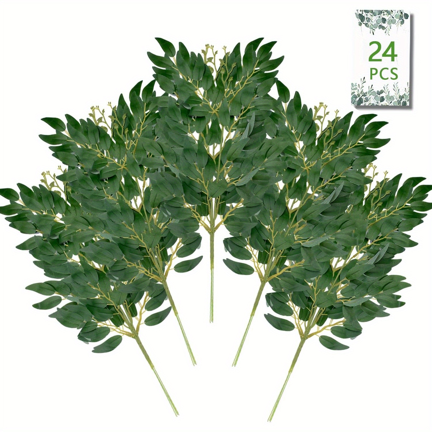24Pcs Artificial Italian Ruscu - Ruscus Stem Faux 리뷰 및 가격