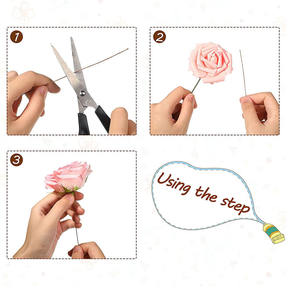 50pcs/lot 26# 0.45mm Floral St - Wire Stem Florist 리뷰 및 가격