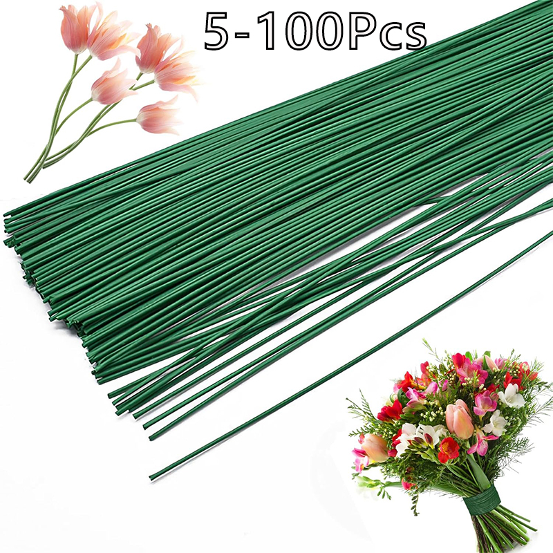 5-100Pcs Mini Green Floral Wir - Wire Stem Florist 리뷰 및 가격