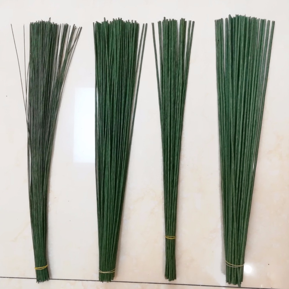 1mm 2/3/4/5mm 40/60cm Dark Gre - Wire Stem Florist 리뷰 및 가격