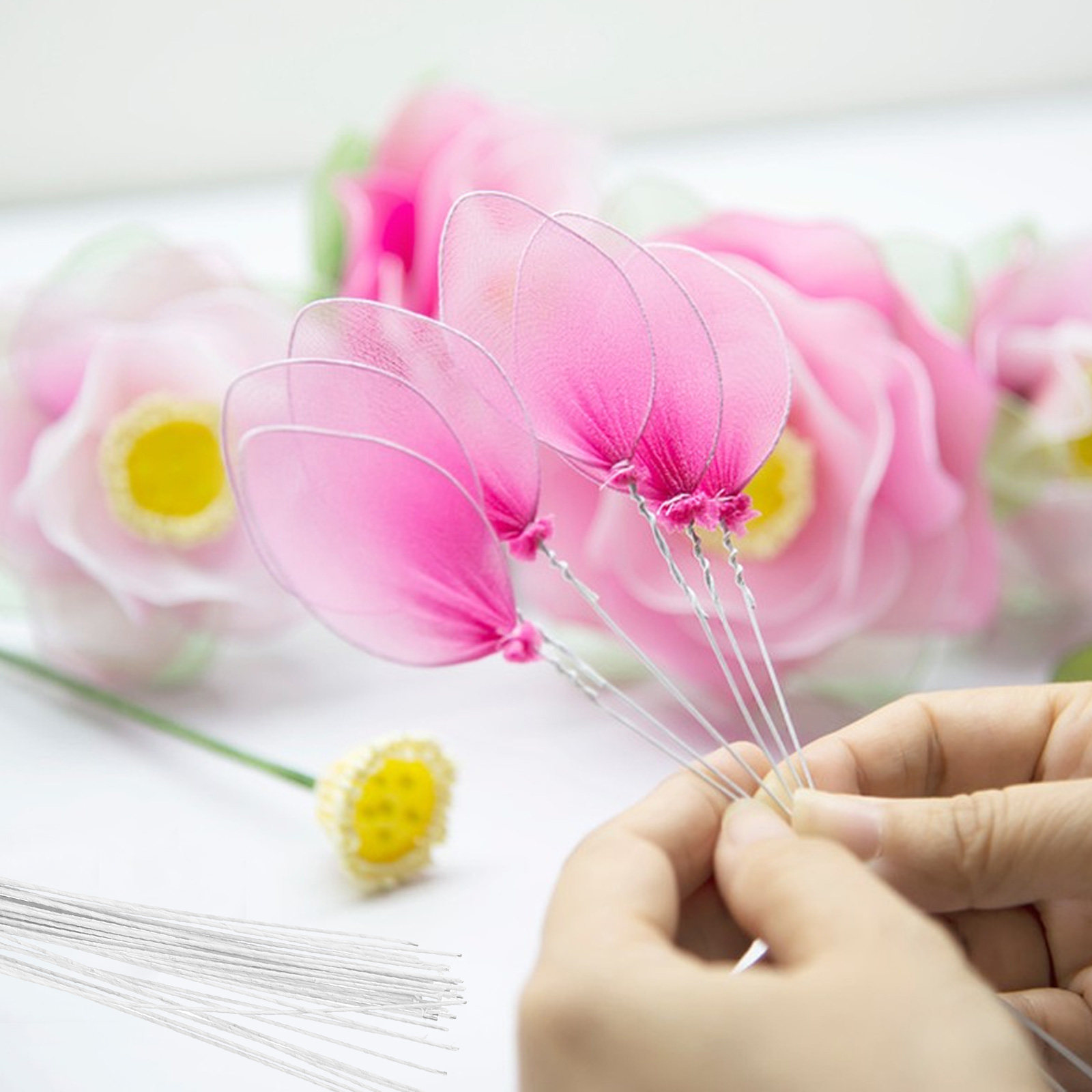 40Pcs Iron Wire Floral Stems S - Wire Stem Florist 리뷰 및 가격