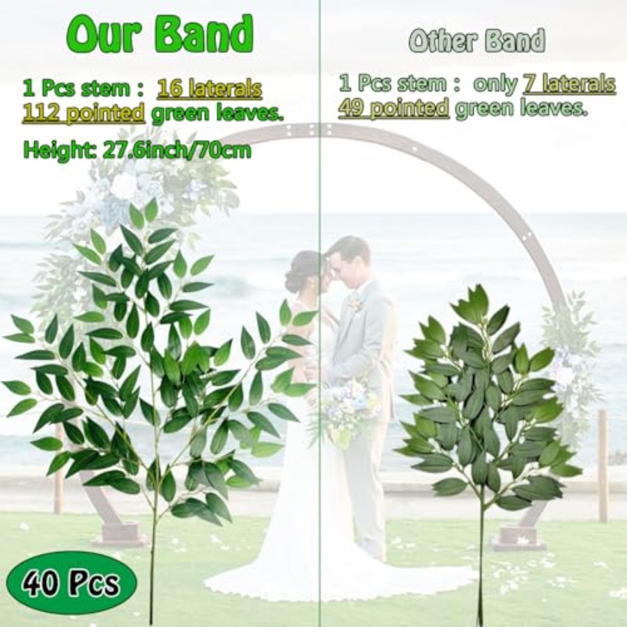 40 Artificial Italian Ruscus G - Ruscus Stem Faux 리뷰 및 가격
